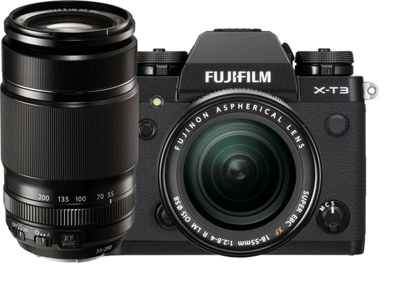 Fujifilm X-T3 - XF18-55 + XF55-200 Doppelzoom Kit Schwarz