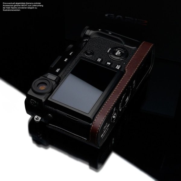 GARIZ Kamera-Ledertasche Braun für Fujifilm X-Pro2 Modell: XS-CHXP2BR